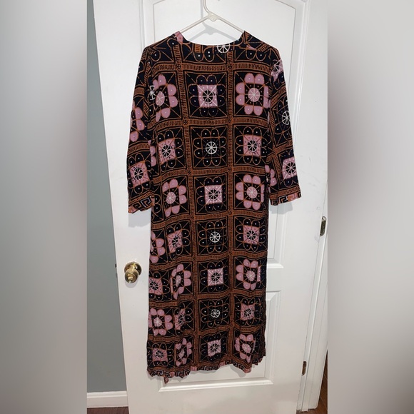 New! Natalie Martin Isobel Multicolor Paterned Midi Dress 🌸 Small - Picture 7 of 11